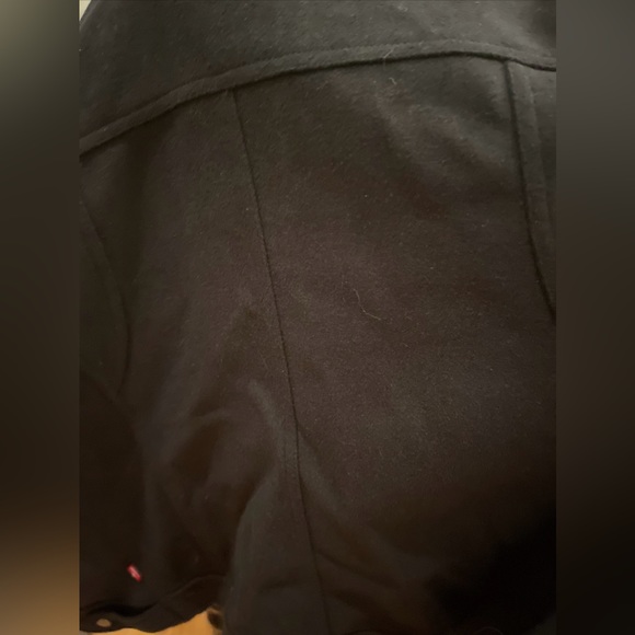 Levi's Navy Zippered Jacket Moto “Dressy” Biker Style (almost Black) NWT - Picture 9 of 13